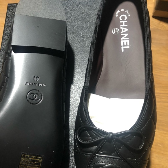 NWT Chanel quilted Ballerina flats - Picture 7 of 7